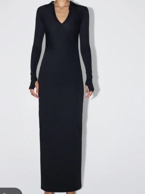 Khy Dresses & Skirts - Khy Smooth Stretch Ruched Maxi Dress - Black